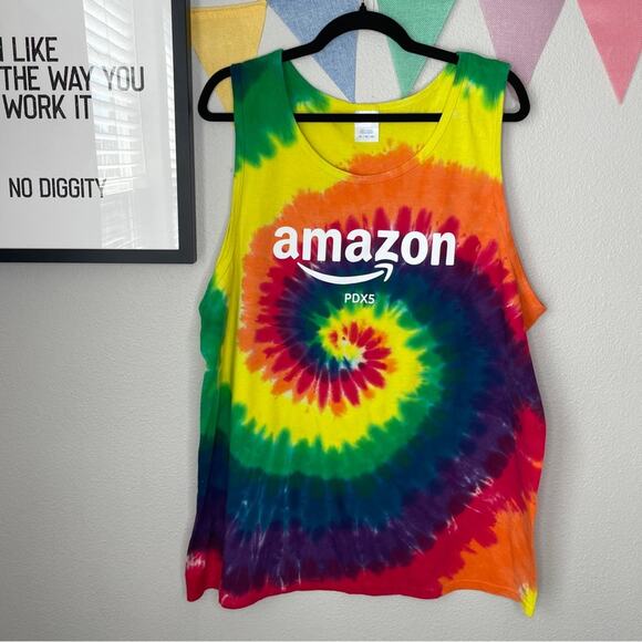 Amazon PDX5 Rainbow Tie Dye Tank | XL - Picture 1 of 2
